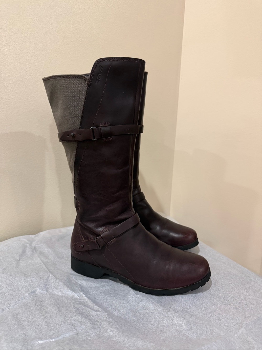 Teva Riding Boots in Dark Brown